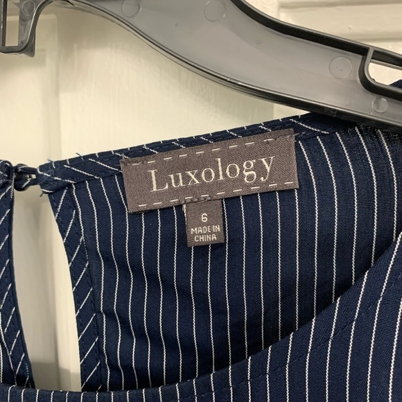 Luxology Blue Striped Midi Dress - Picture 5 of 7